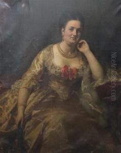 Portrait Of Frances, Duchess Of Marlborough And Marchoness Ofblandford by Daniel Macnee