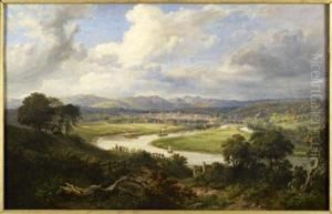 A Panoramic View Of Dunkeld From The South by Mcneil Mcleay
