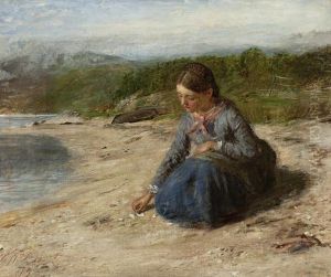 Girl Playing With Sea-shells by William McTaggart