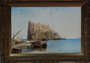 The Castle Of Ischia by Arthur Joseph Meadows