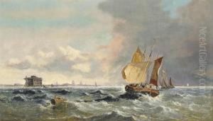 Mackerel Boats Under Weigh Off Calais