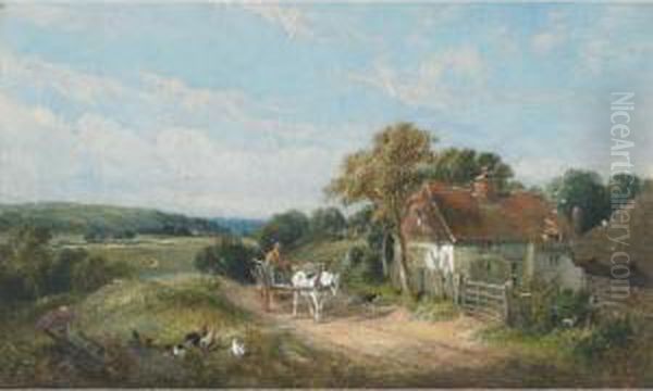 Farmer And Team On Country Road - view 1