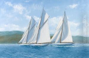 "mariquita", "moonbeam" And "cambria" Racing At Regates Royales