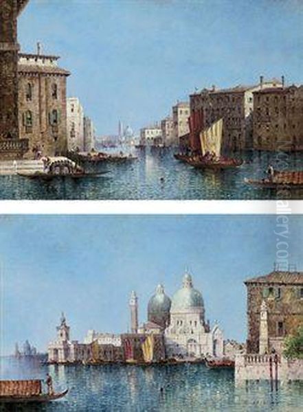 Santa Maria Della Salute From The Bacino; And The Grand Canal,venice - view 1