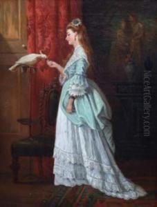 Lady Feeding Cockatoo