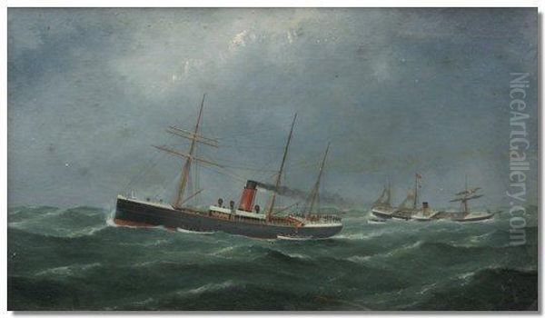 The Sinking Of The Alabama - view 1