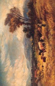 Out On The Marshes, Conway Valley by Henry Measham