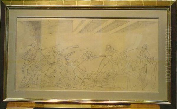 Study For 'battle Of The Alamo' - view 1