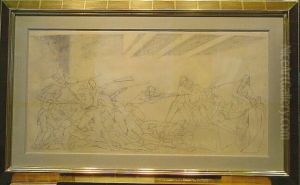 Study For 'battle Of The Alamo' Study For 'battle Of The Alamo'