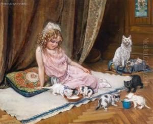 Diestolze Katzenmutter by Hedwig Grossmann