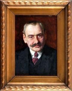 "portret Pana R. R." by Jozef Mecina-Krzesz