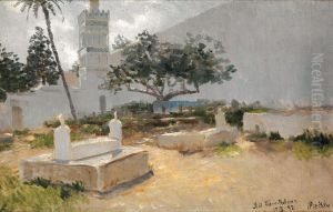 Vue De La Mosquee Sidi Abderrahman by Adolf von Meckel