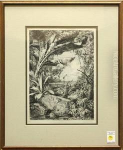 Tropical Landscape by Jules Ferdinand Medard