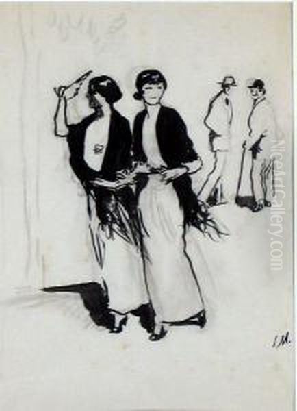 "damas Con Manton" - view 1