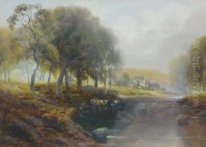 Bolton Abbey On The Wharfe by Walter Meegan