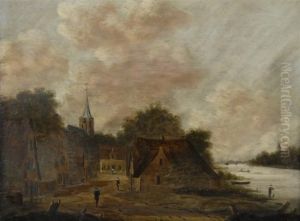 Dorpgezicht by Jan Meerhout