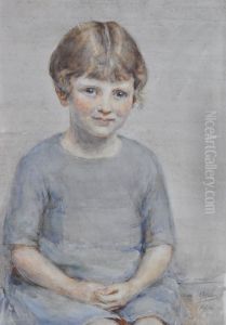 Portrait Of Penelope Travers by Dora Meeson