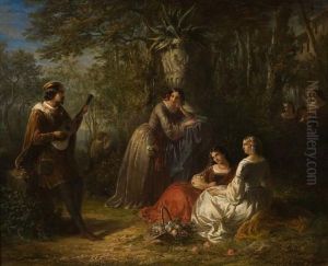 Romantisches Stelldichein by Joseph Meganck