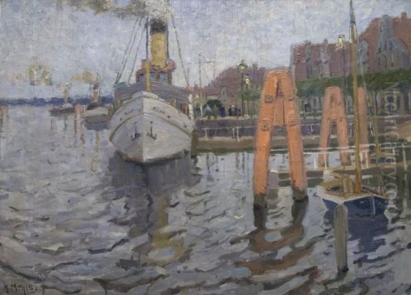Kleiner Ostseehafen Mit Dampfer ````mowe```` - view 1