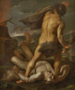 Kain Erschlagt Abel by Bernardino Mei