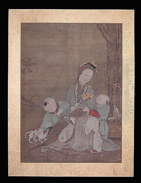 Beauty With Two Boys - view 1