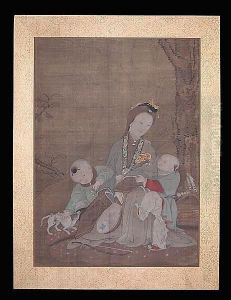 Beauty With Two Boys by Leng Mei