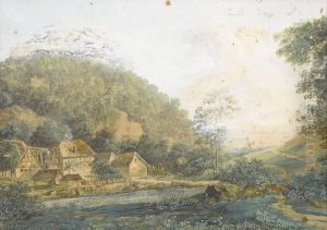 Idyllische Landschaft Mit Dorf by Christian Meichelt