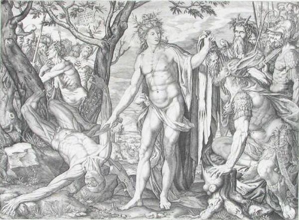 Apollo Schindet Den Marsyas (das Midas-urteil) - view 1
