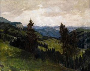 Blick Vom Wendelstein Auf Die Tauern Voneiner Anhohe Uber Die Taler Hinweg