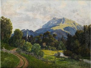 Partie In Der Ramsau by Lothar Rudolf Meilinger