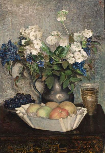 A Still Life With Fruit And Flowers - view 1