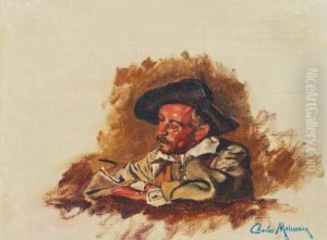 Portrait D'homme by Jean-Charles Meissonier