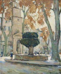 La Fontaine Moussue by Joseph Francois X. Meissonnier
