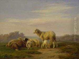 Grasende Schafe by Wilhelm Melchior