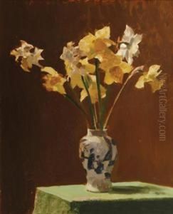 Still Life With Daffodils by Duncan Max Meldrum