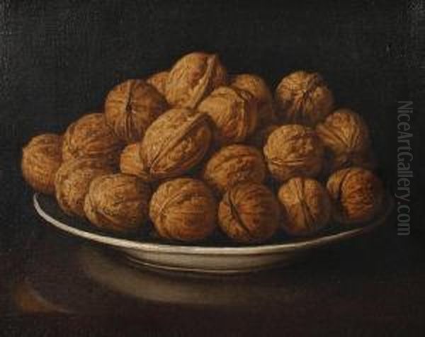 Still Life Of Walnuts In A Bowl - view 1