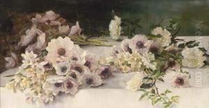 Summer Blooms On A Table by Princess Victoria Melita