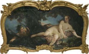 La Baigneuse Surprise - A Nymph Startled By A River God La Baigneuse Surprise - A Nymph Startled By A River God