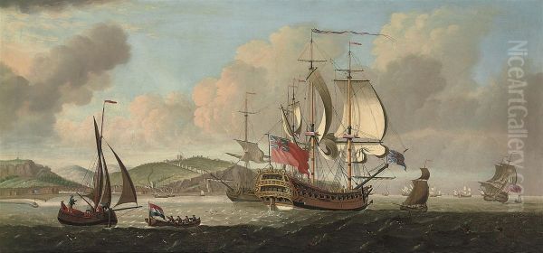 A Squadron Of The Red In The Channel Off Dover - view 1