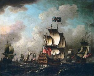 A Squadron Of The Red At Sea by Thomas Mellish