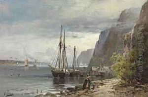 View Of Palisades On The Hudson by Andrew Melrose