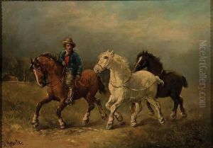 Rider With Horses by Harden Sidney Melville