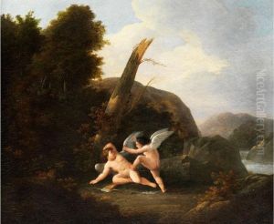 Streit Der Amoretten by Francois-Guillaume Menageot