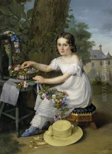 Portrait Of Emilie by Francois-Guillaume Menageot