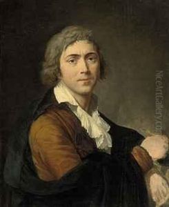 Self-portrait Of The Artist, Half-length, In A Brown Coat And A Brush In His Right Hand
