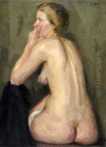 Nude From The Back by Arthur Mendel