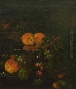 Fruchtestillleben Mit
Raupen. by Franz Mendel