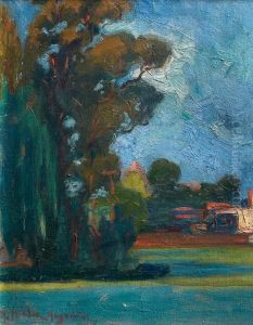 Paisaje Con Arbol by Melchor Mendez Magarinos