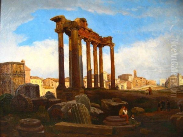 Figures Among Ruins - view 1