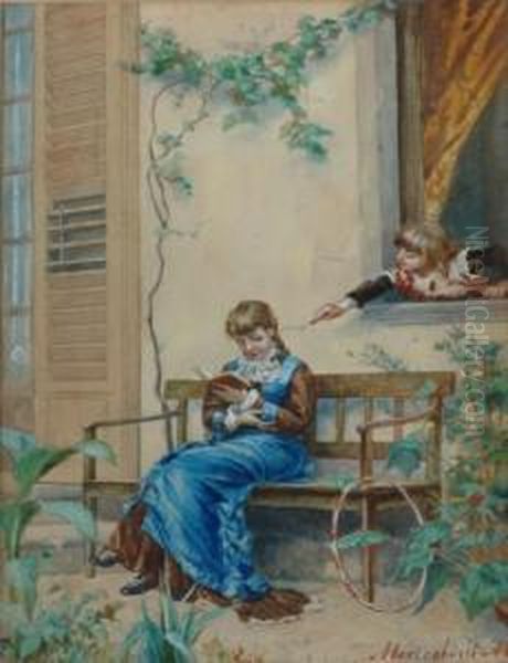 Girl Reading. - view 1